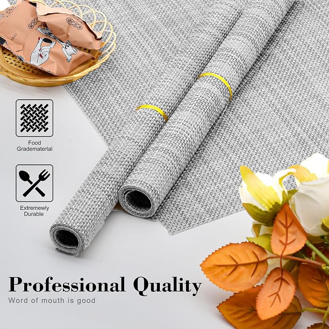 Placemats Set of 6 Washable Indoor | Outdoor Vinyl Place Mats - Image 3