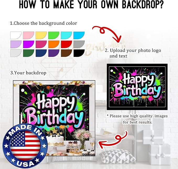 Custom Backdrop, Personalized Photo Backdrop Banner - Image 2
