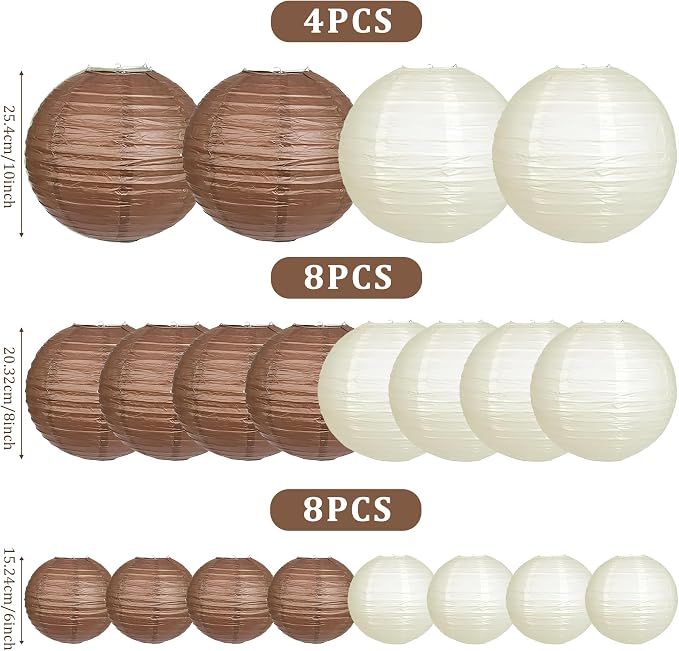 20Pcs Paper Lanterns - Image 3