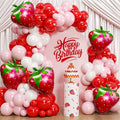 Strawberry Balloons Garland Arch Kit 153pcs by PTGOLUO