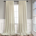 Pitalk 102 Inch Long Linen Curtains 2 Panels by Pitalk