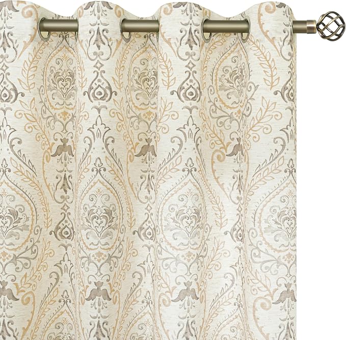 French Country Yellow Linen Curtains by LAMIT