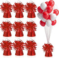 9 PCS Metallic Wrapped Balloons Weights Red Helium Balloon Weight Balloon by SPFYunion