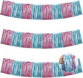 BEISHIDA Pink Blue Fringe Garland Banner 30ft Wall Tinsel Foil Streamers | 3Pack by Beishida