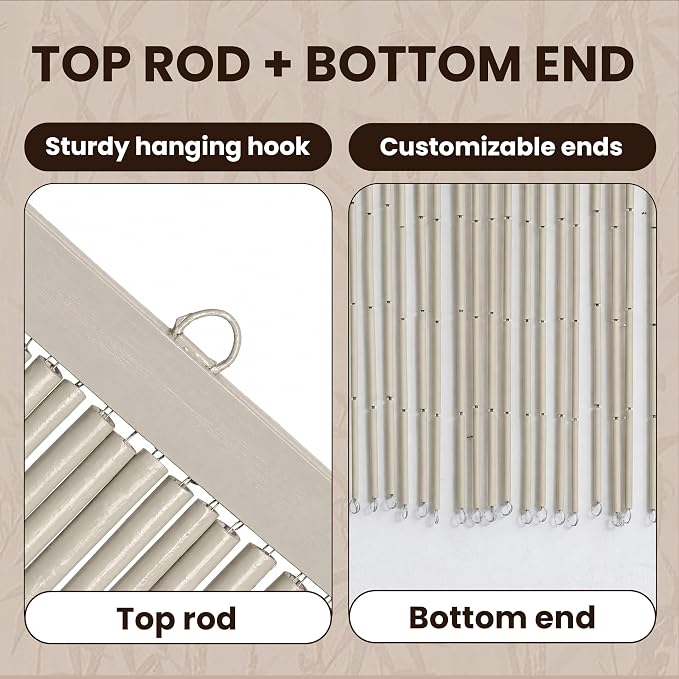Fire & Ice Beaded Bamboo Curtain - Image 6