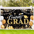 Graduation Banner 2026 Black and Gold by Aaskuu
