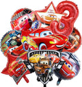 9 Pcs Car Theme Happy Birthday Decorations, Cute Cartoons Party Decorations by COWSTOOK