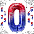 40 Inch Spider Number 0 Foil Balloons by TNCDJKPA