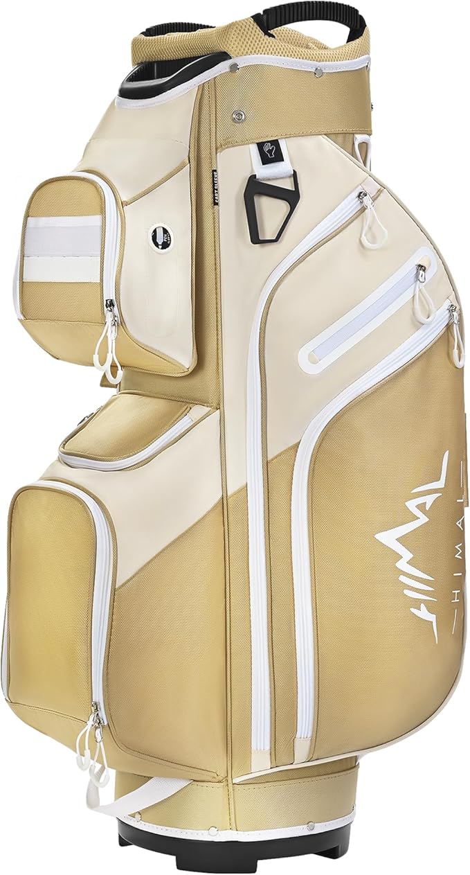 Golf Cart Bag, 15 Way Organizer Divider Top with Handles and Rain Cover