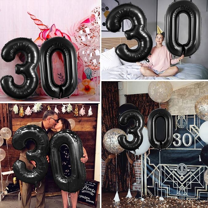 30 Number Balloons Large Foil Number Balloon Big 40 Inch - Image 4