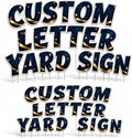 Custom Large lawn letters with stakes by BCB | Lawn Sign Printed in USA | 24 by BCB