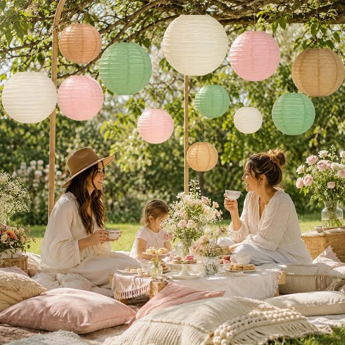 ADLGG 21 Pcs Paper Lanterns Decorative Sets - Image 8