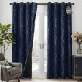 Deconovo 100% Blackout Living Room Curtains 95 Inches Long, Thermal Insulated by Deconovo