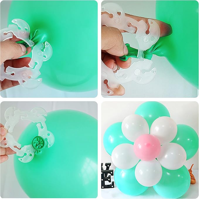100 Pieces Flower Balloon Clips Balloons Holder Balloon Arch Clips - Image 3