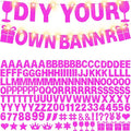 175Pcs DIY Glitter Customizable Banner Kit Custom Banner DIY Happy Birthday by WELITTCON