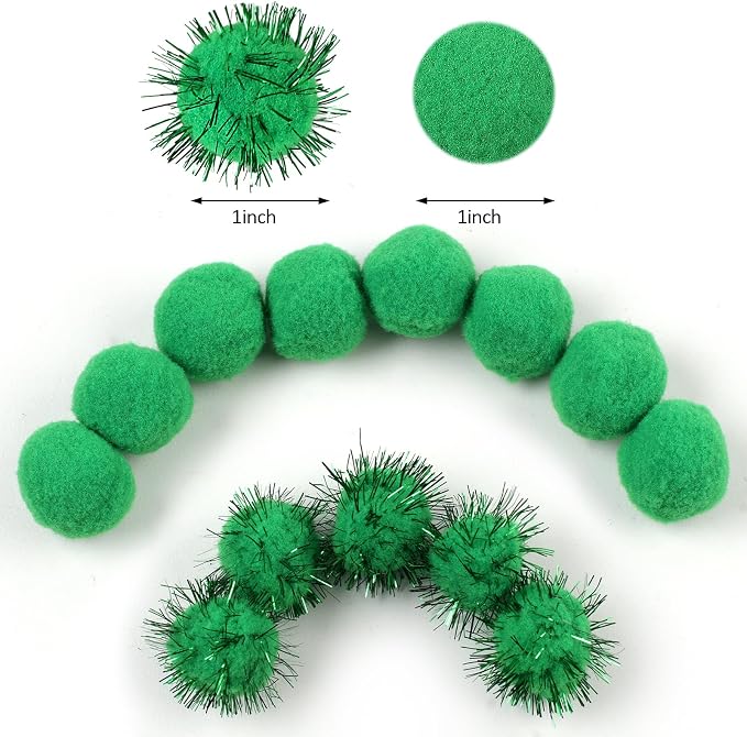 Phinus 200 PCS Pom Poms, 1 Inch Pompoms - Image 2
