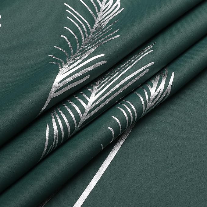 Green Blackout Curtains for Living Room 84 Inch Length 2 Panels Set, Room - Image 8