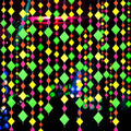 110feet Neon Paper Garland Neon Streamers Hollowed Star Black Light Neon by WELITTCON