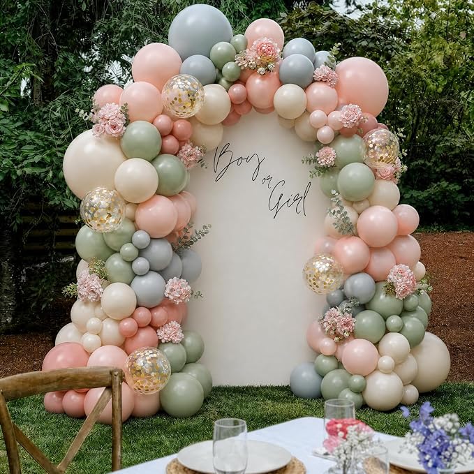 Pastel Balloon Arch Kit for Pastel Wildflower Party Decorations | Double - Image 7