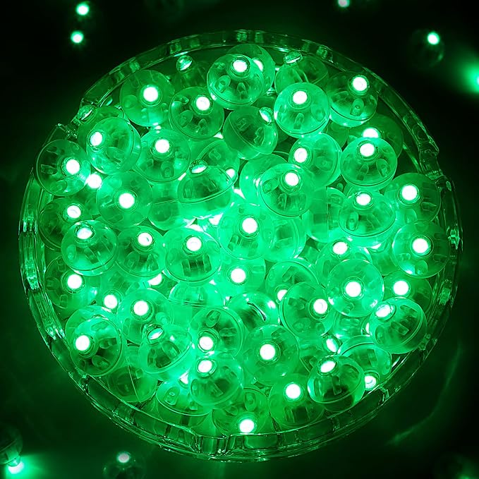 ZGWJ 200PCs Green Balloon Lights Mini, Battery Powered, Long Standby Time by ZGWJ