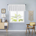 Sutuo Home Boho Sheer Curtain Valance Crochet Lace by SutuoHome