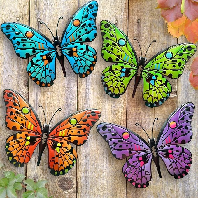 Metal Butterfly Wall Decor by Daogtc