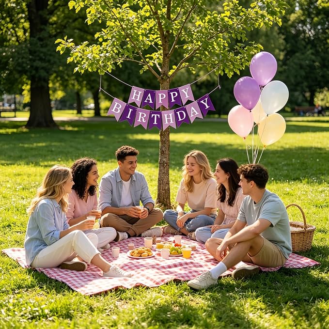 Happy Birthday Banner Birthday Party Supplies - Image 5