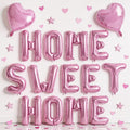 TONIFUL 16 Inch Pink HOME SWEET HOME Letter Balloon Decor by TONIFUL