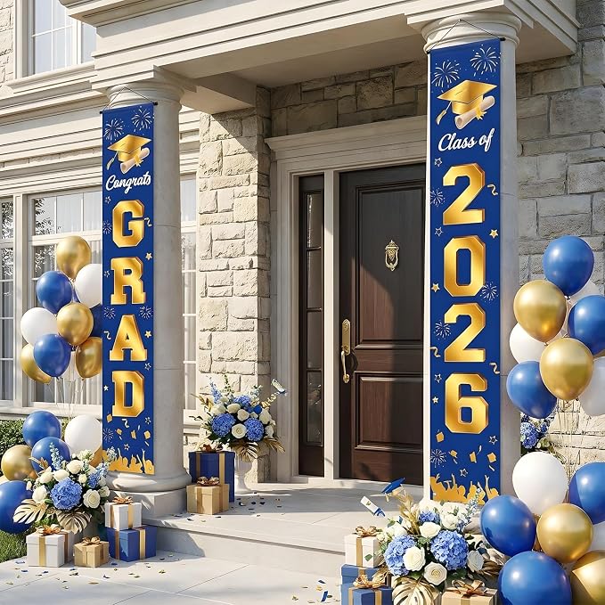 Graduation Decorations 2026 Porch Banner, Congrats Grad Class of 2026 Banner - Image 6