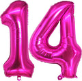 Jonhamwelbor 14 Balloon Numbers Hot Pink 41 Large Big Giant Foil Number by Jonhamwelbor
