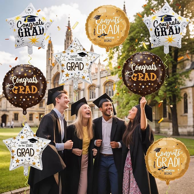 2026 Graduation Foil Balloons Decorations Set, Class of 2026 Balloon - Image 3