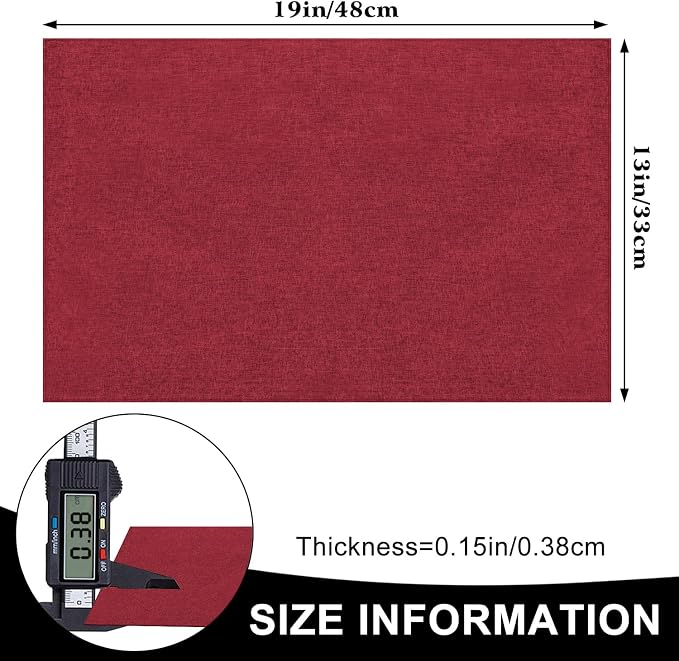 Cloth Placemats Set of 6, Cotton Linen Blend Machine Washable Durable Linen - Image 5