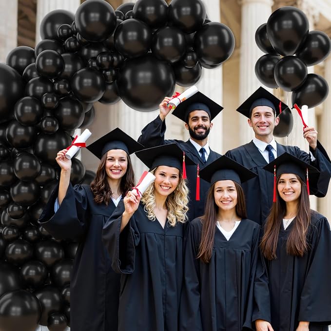 Amandir 153 Pcs Black Balloons Arch Garland Kit Different Sizes | 18 12 10 5 - Image 6