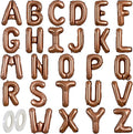 TONIFUL Chocolate Brown 16 Inch Mylar Foil Letter Balloons 26 Pcs 1 Set A-Z by TONIFUL