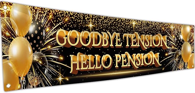 Happy Retirement Banners and Decorations by Bravita