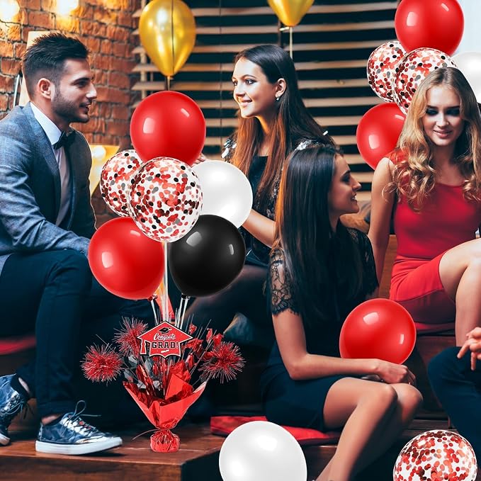 4 PCS Graduation Centerpieces for Tables Balloons Stand Holder Kit College - Image 5