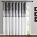 Lush Decor Night Sky Window Curtain Panel, Single 100"W x 84"L Gray & White by LushDecor