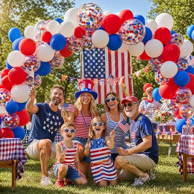 Red White and Blue Balloons Arch Kit, Independence Day, Graduation - Image 6