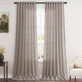 Extra Long Brownish Grey Curtains 2 Panels 102 Inches Long by Nanspring