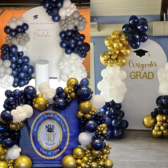 104pcs Navy Blue Balloon Garland Arch Kit Different Sizes 18/12/10/5 Inch | - Image 4