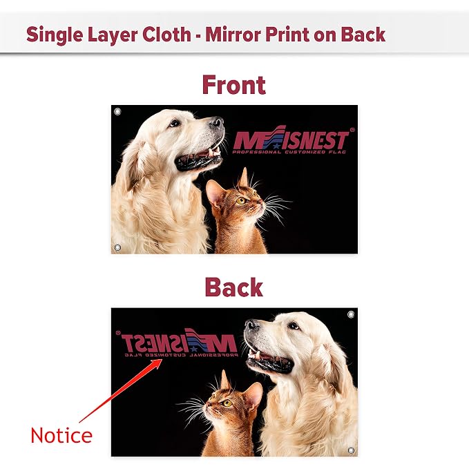 Custom Flag 5x8 FT Personalized Outdoor Flags Banners Design Print Your Own - Image 5