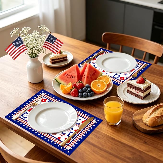 50Pcs Patriotic Disposable Paper Placemats - Image 4
