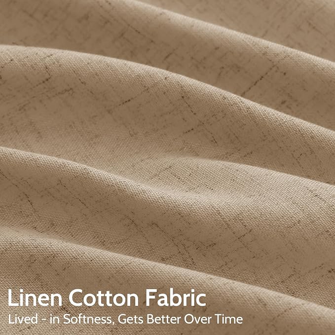 Sand Beige Curtains 96 Inches Long - Image 4