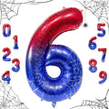 40 Inch Spider Number 6 Foil Balloons by TNCDJKPA