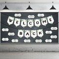 Welcome Back Banner for Classroom Decorations, Eucalyptus Welcome Bulletin by Chinco