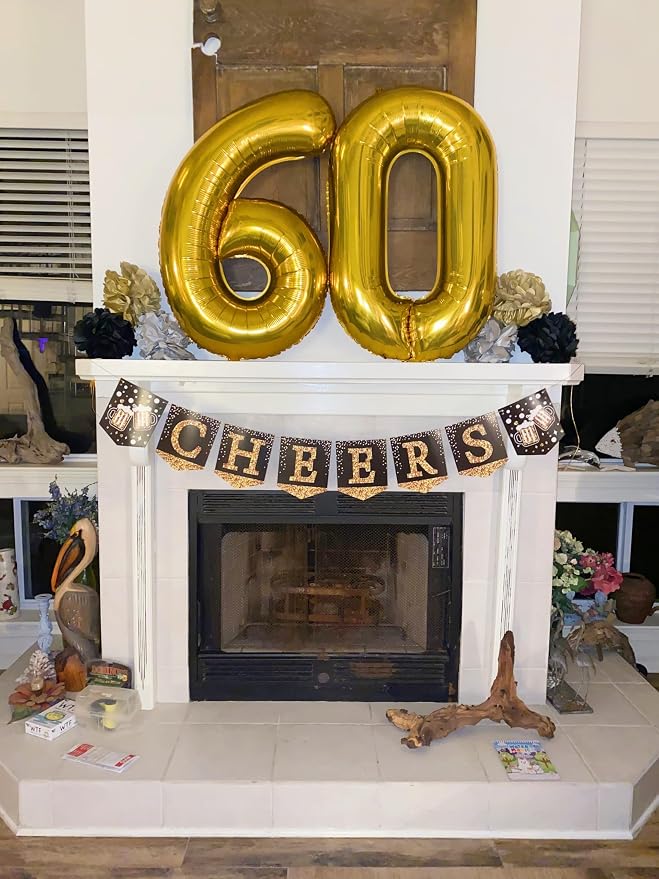 6 Balloon Numbers Birthday Decorations, 40In Gold Balloons - Image 2