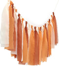 Chiffon Tsaasel Garland for Burnt Orche Coral Peach Orange Wedding Tea Party by Mybbshower