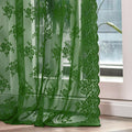 Kotile Emerald Green Sheer Curtains by Kotile+Curtains