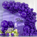 114pcs Dark Purple Balloons, 18 12 10 5 Inch Different Sizes Balloon | Balloons by ZizasAry