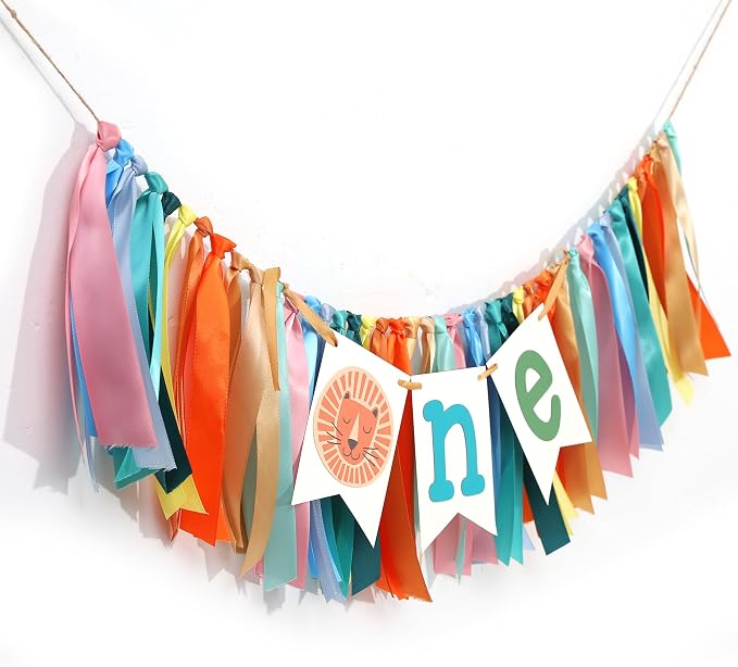Jungle Lion 1st Birthday Highchair Banner - Image 4
